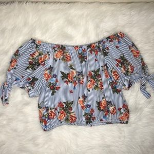Floral Crop Blouse